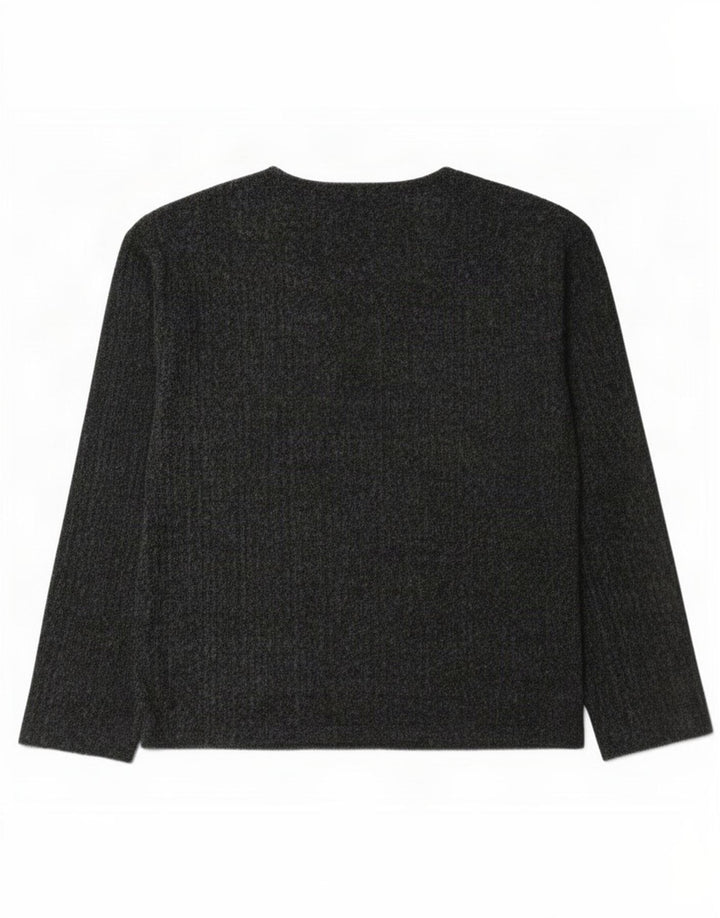 Zara Womens Oversized Top Long Sleeve UK 10 Small Grey