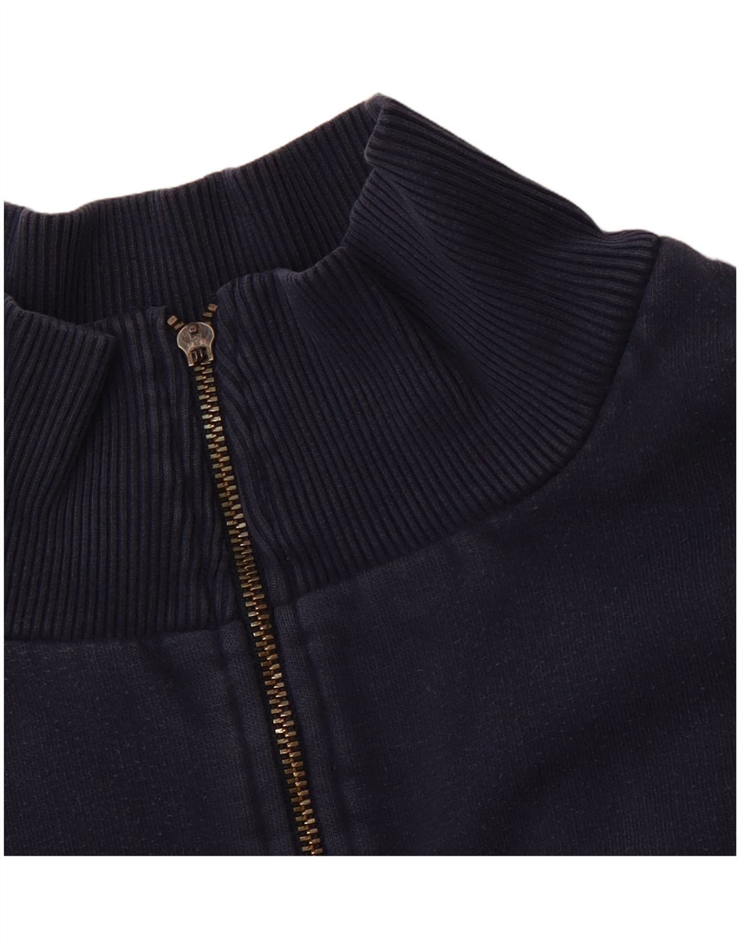 NIKE Mens Zip Neck Sweatshirt Jumper UK 45/47 XL Navy Blue Cotton