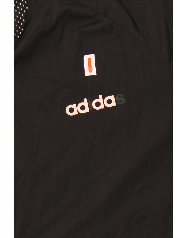 ADIDAS Womens Climalite T-Shirt Top UK 8/10 Small Black Polyester