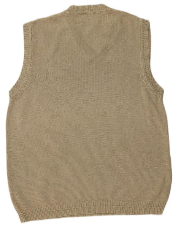 Avirex Mens Vest Tank Top XL Beige Cotton