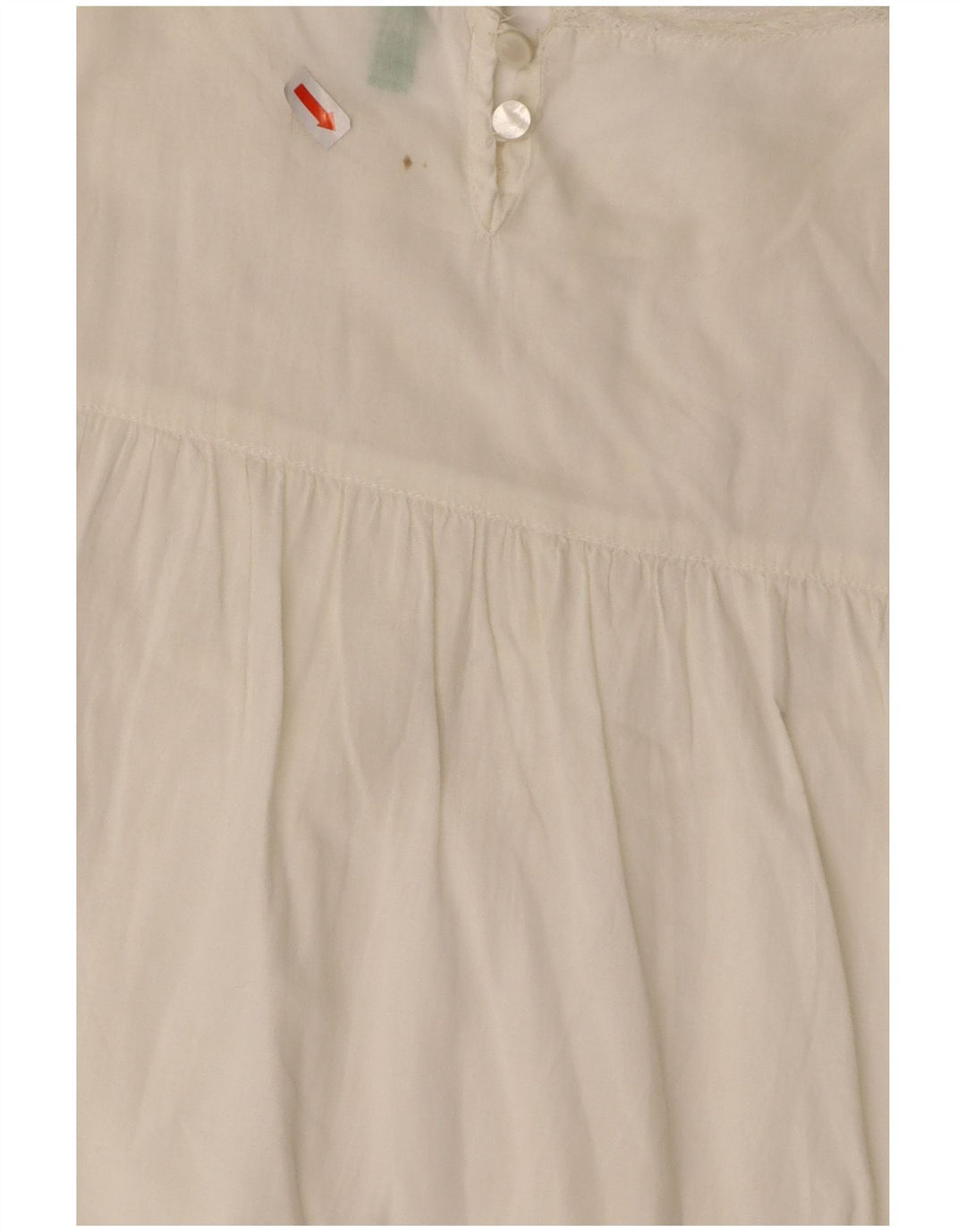 BENETTON Womens Sleeveless Blouse Top UK 14 Medium White