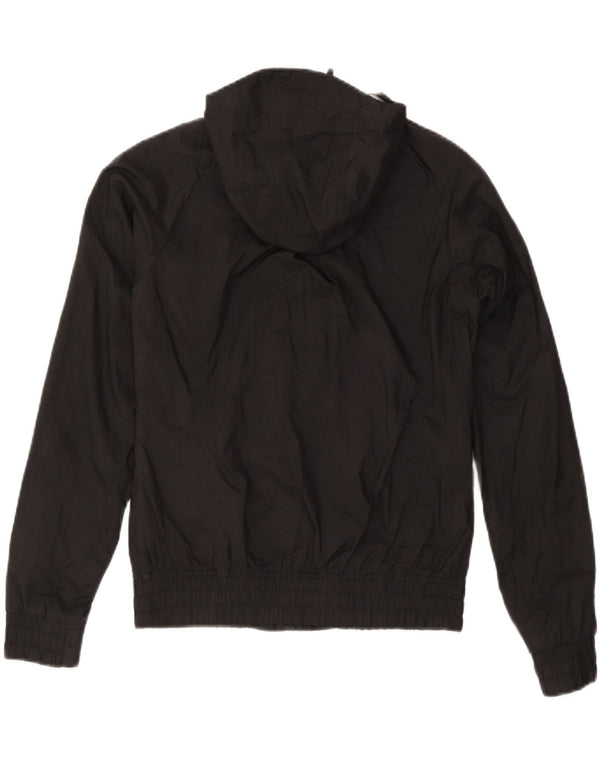 The North Face Womens Hooded Raincoat UK 10 Small Black Nylon