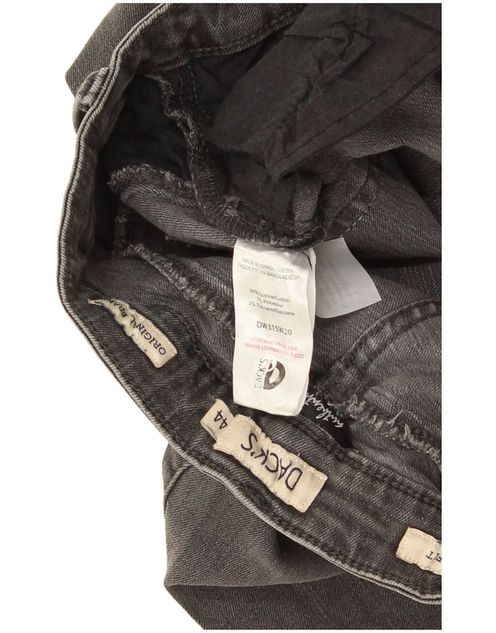 Dack's Womens Skinny Jeans IT 44 Medium W30 L28 Grey Cotton