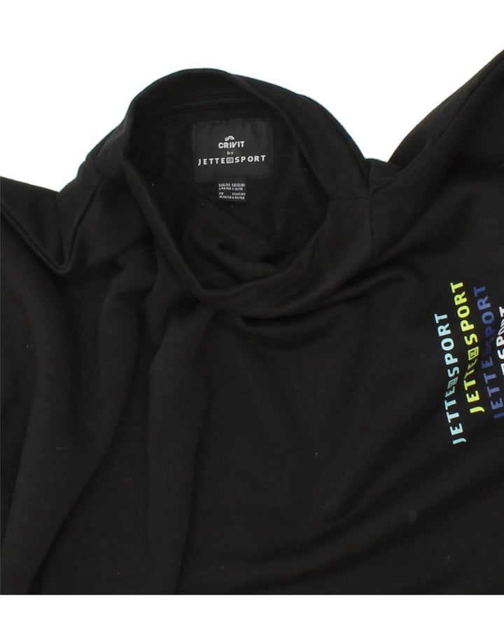 CRIVIT Womens Oversized Graphic Sweatshirt Jumper UK 16/18 Large Black Vintage Crivit and Second-Hand Crivit from Messina Hembry 