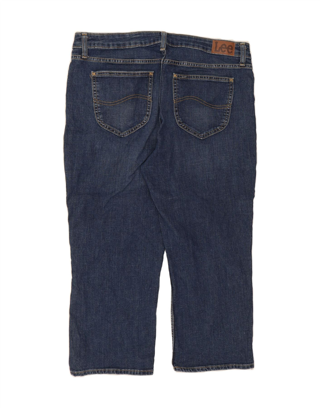 LEE Womens Mid Rise Capri Jeans W36 L23 Blue Cotton Vintage Lee and Second-Hand Lee from Messina Hembry 