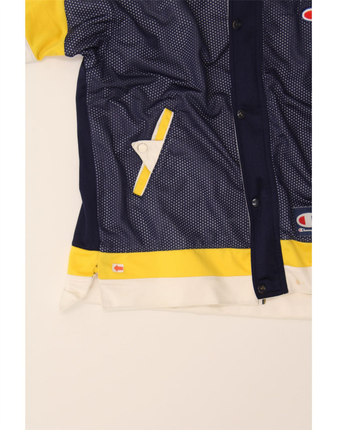 CHAMPION Boys Graphic Tracksuit Top Jacket 11-12 Years Navy Blue Vintage Champion and Second-Hand Champion from Messina Hembry 