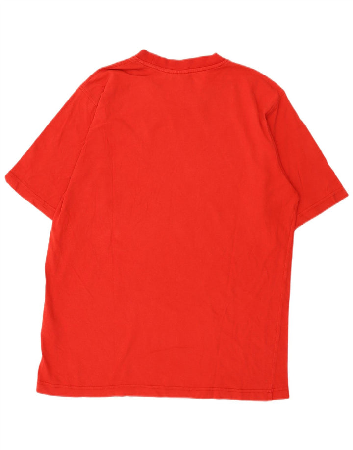 Adidas Mens Graphic T-Shirt Top Medium Red Cotton