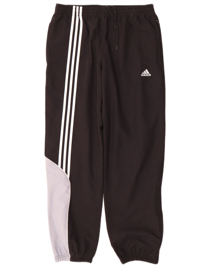 ADIDAS Mens Tracksuit Trousers Joggers UK 40/42 Medium  Black Colourblock