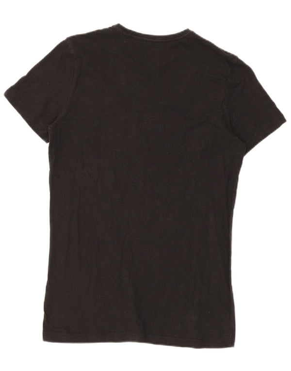 DIESEL Mens T-Shirt Top Small Black Cotton