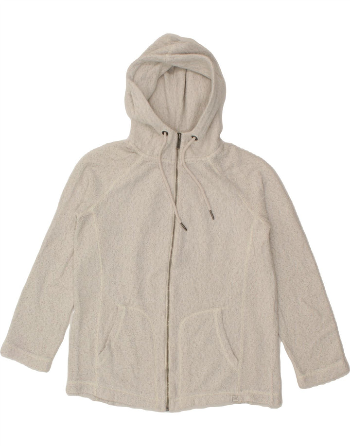 FAT FACE Mens Zip Hoodie Sweater Small White Cotton Vintage Fat Face and Second-Hand Fat Face from Messina Hembry 