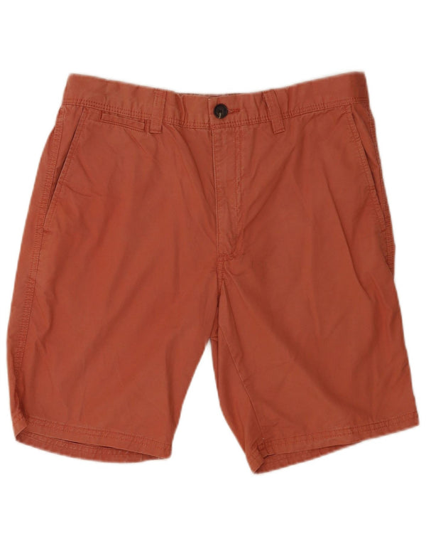 Marks & Spencer Mens Chino Shorts W34 Large Orange Cotton