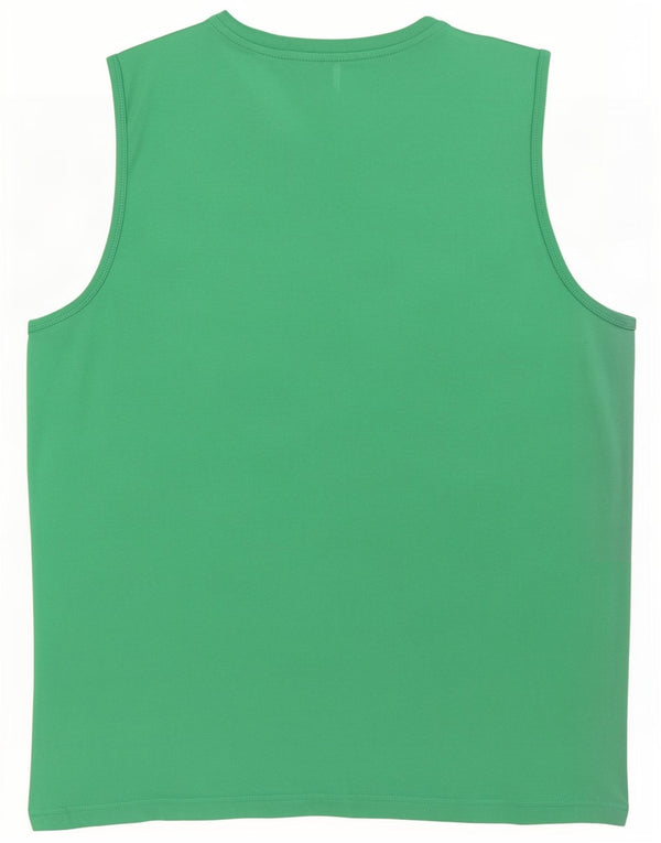 Puma Mens Graphic Vest Top Large Green