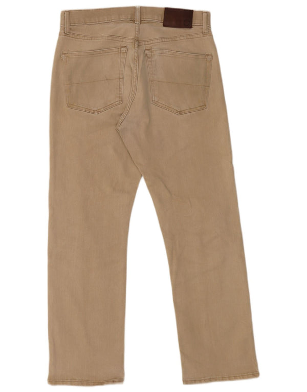 Marks & Spencer Mens Regular Fit Straight Jeans W30 L29 Beige Cotton