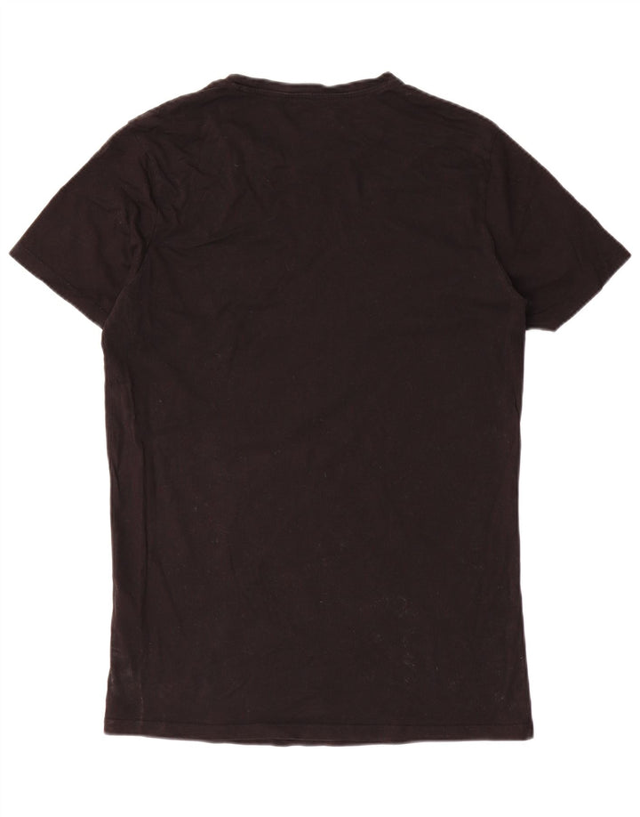 Diesel Mens T-Shirt Top Large Black Cotton