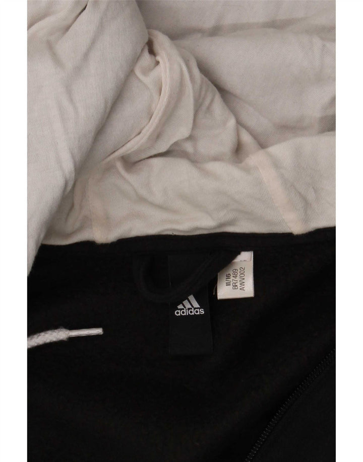 Adidas Mens Zip Hoodie Sweater Large Black