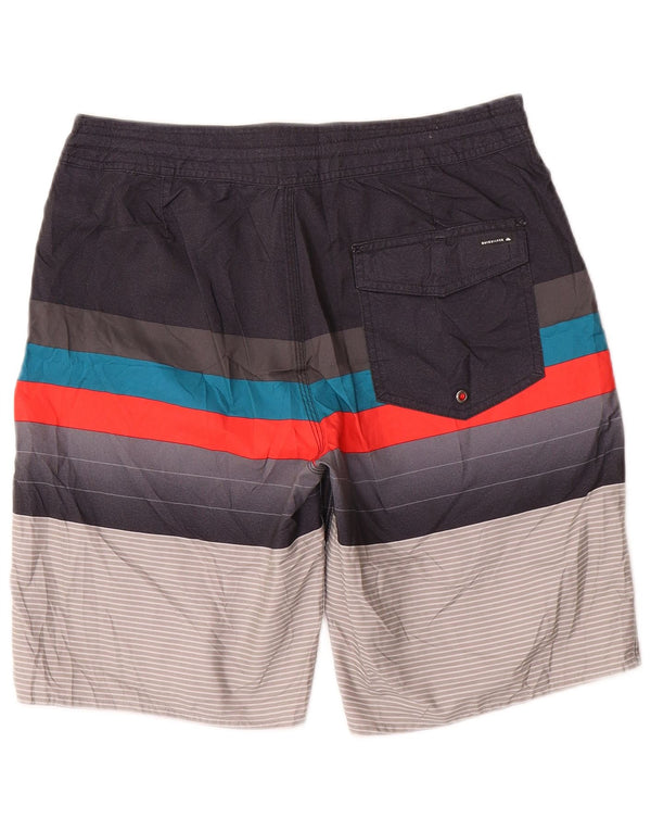 Quiksilver Mens Graphic Swimming Shorts Medium Multicoloured Striped