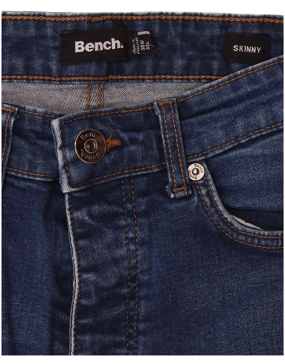 BENCH Womens Skinny Jeans W30 L32 Blue