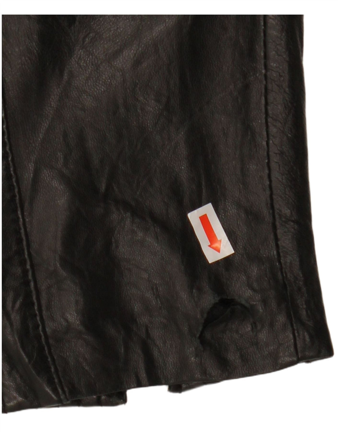 BONITA Womens Leather Biker Jacket EU 38 Medium Black Lambskin