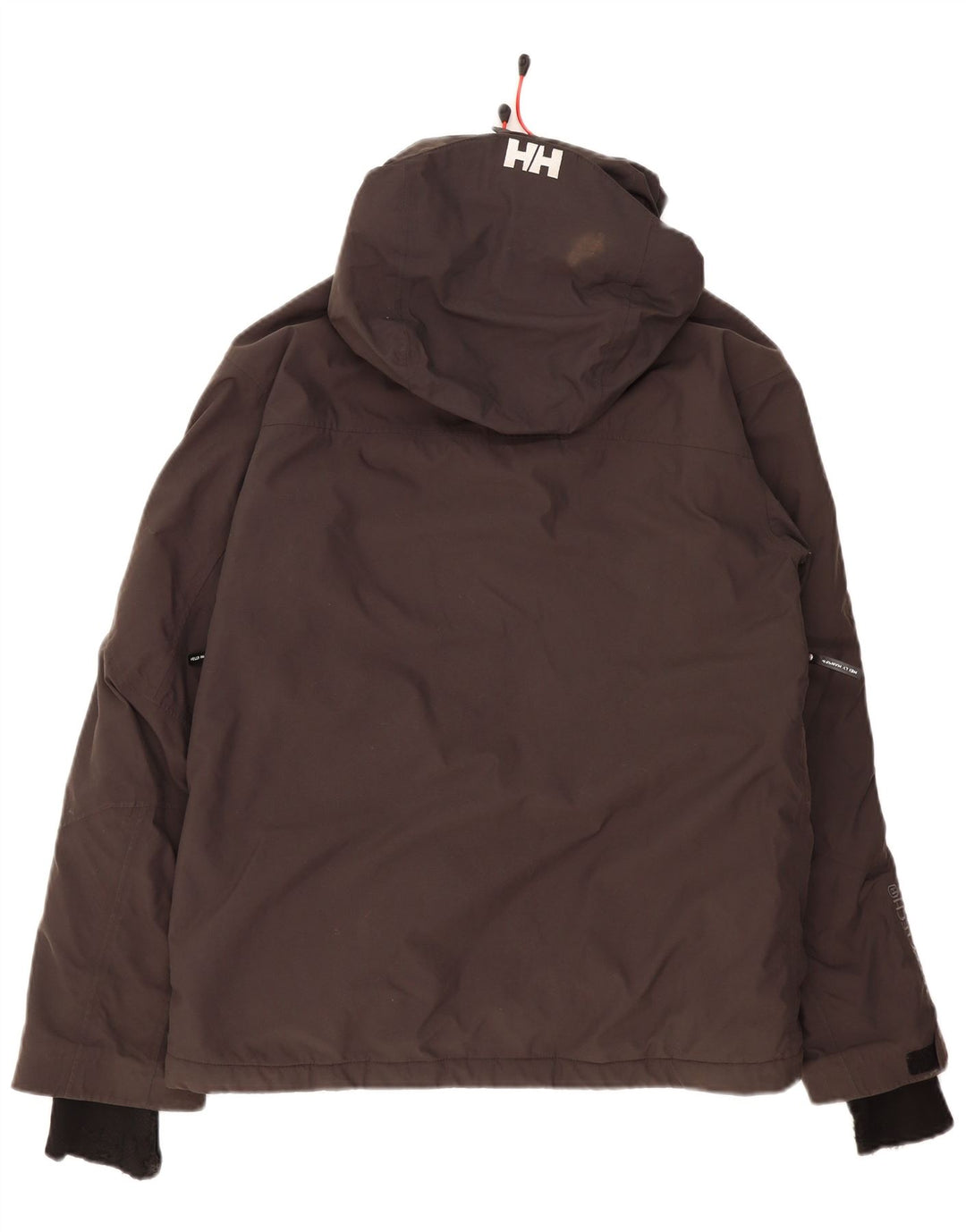 Helly Hansen Mens Hooded Windbreaker Jacket UK 36 Small Grey Colourblock