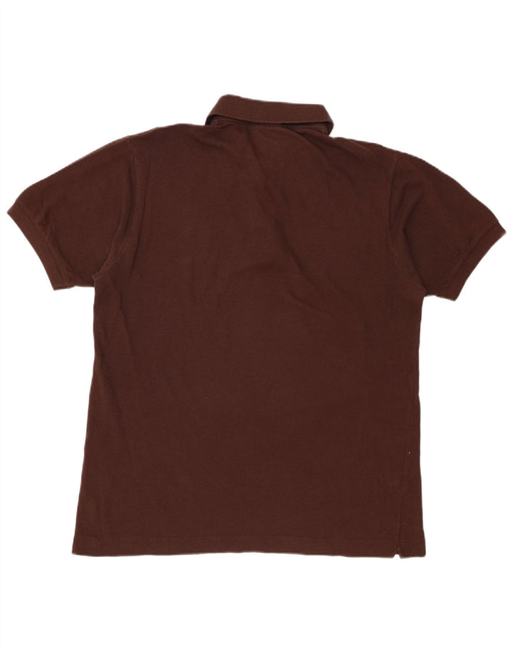 Lacoste Mens Polo Shirt Size 4 Medium Brown Cotton
