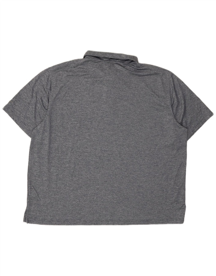 Reebok Mens Polo Shirt 3XL Grey Flecked Polyester