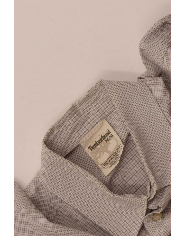 Timberland Mens Regular Fit Shirt Medium Grey Check