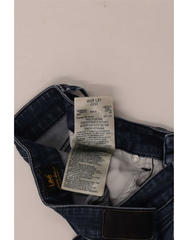 Lee Womens Jodee Skinny Jeans W28 L31 Blue Cotton
