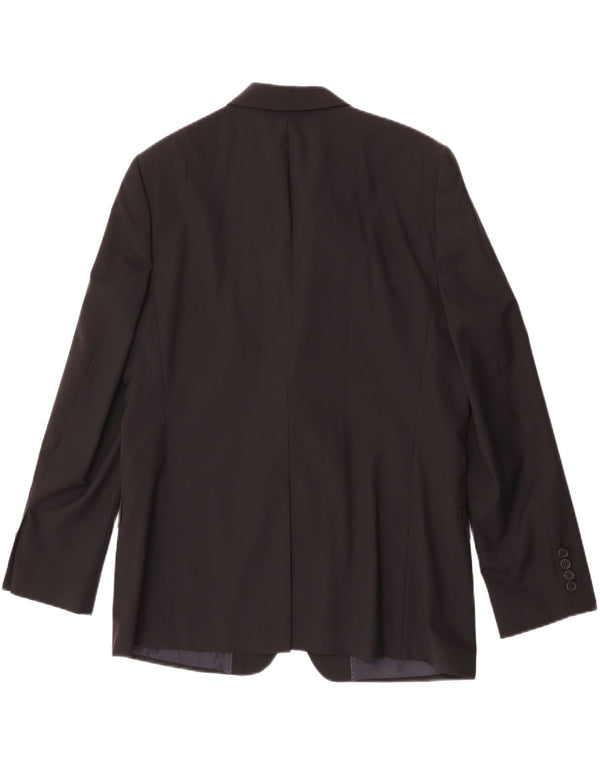 Ted Baker Mens 2 Button Blazer Jacket UK 44 2XL Black Wool