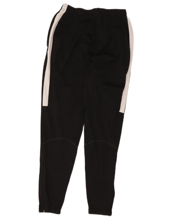 Nike Womens Dri Fit Tracksuit Trousers UK 12 Medium Black Colourblock