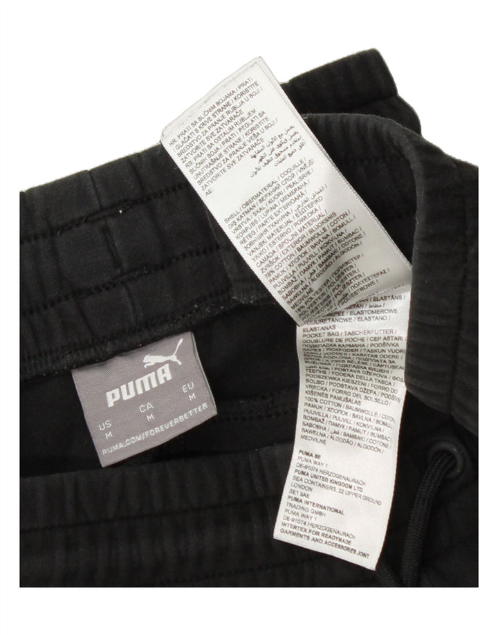 PUMA Mens Tracksuit Trousers Joggers Medium  Black Cotton Vintage Puma and Second-Hand Puma from Messina Hembry 
