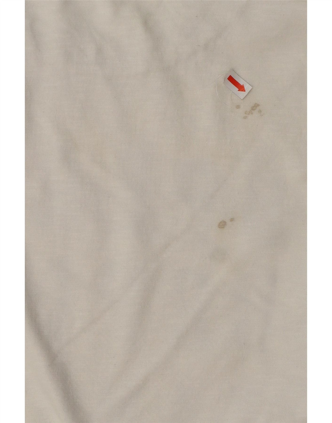 SUPERDRY Mens Graphic Top Long Sleeve Large White Cotton