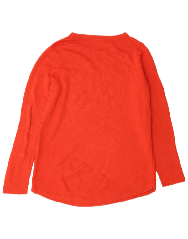 Hobbs Womens Oversized Top Long Sleeve UK 10 Small Orange