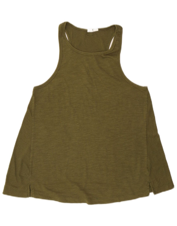 Roxy Womens Vest Top UK 10 Small Khaki Flecked
