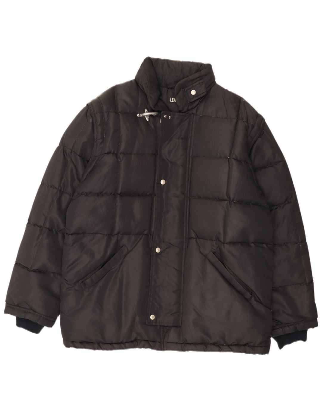 Lennards Mens Padded Jacket UK 40 Large Black Nylon
