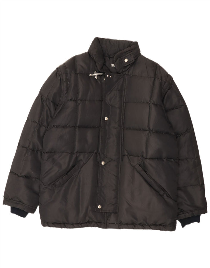 Lennards Mens Padded Jacket UK 40 Large Black Nylon