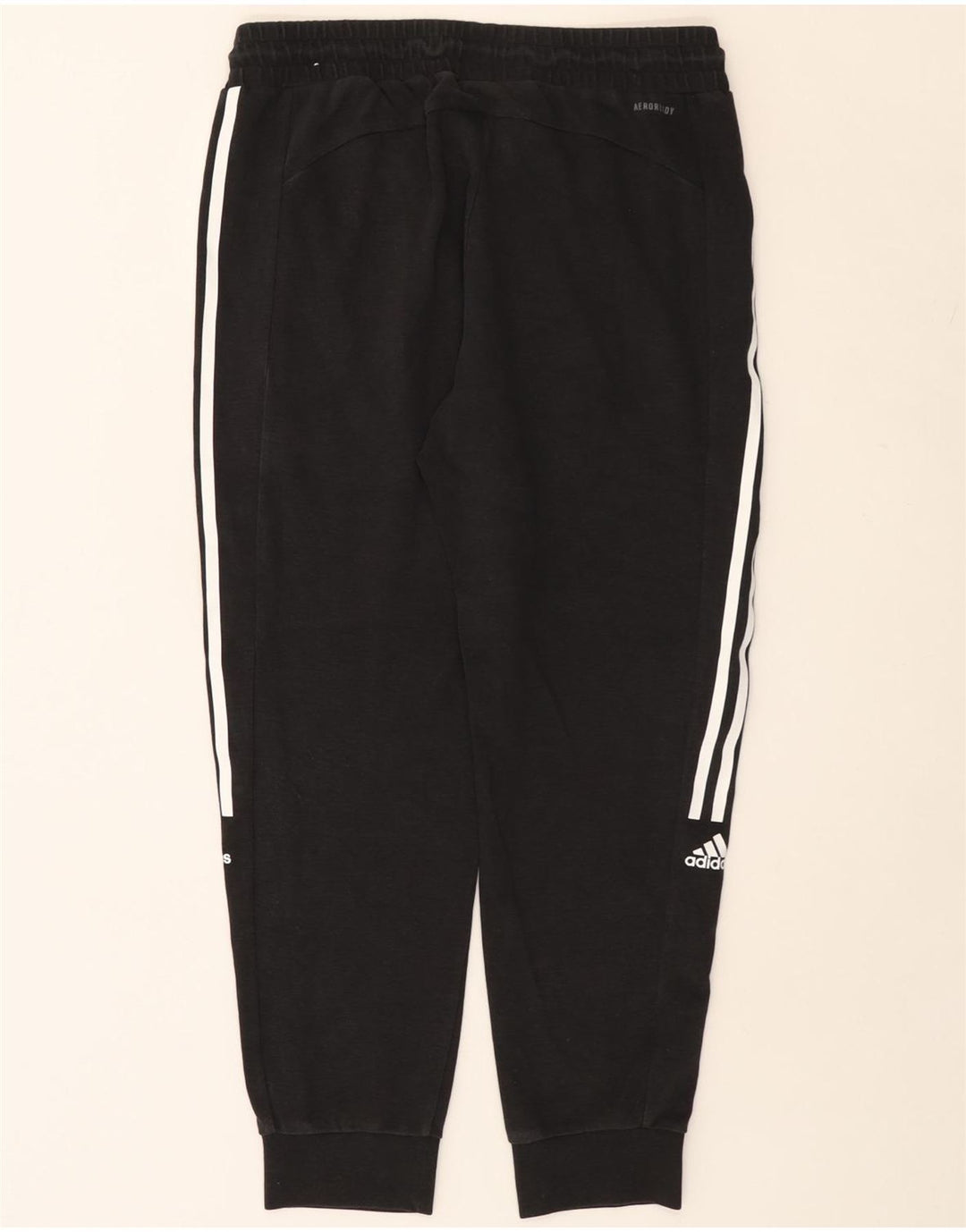 ADIDAS Womens Aeroready Tracksuit Trousers Joggers UK 12/14 Medium  Black