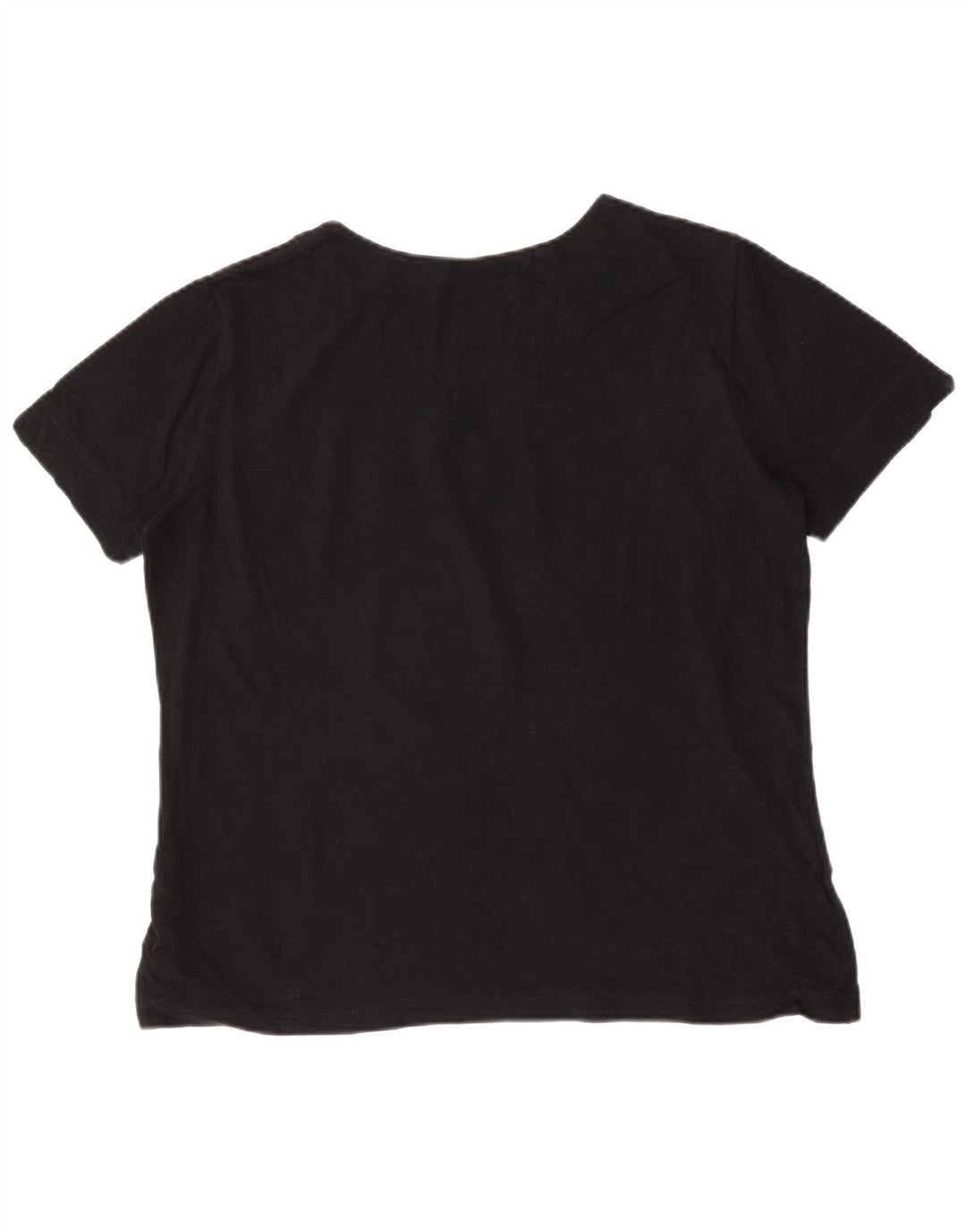Lacoste Womens T-Shirt Top Size 50 2XL Black Cotton