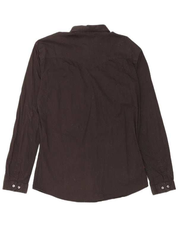 Levi's Mens Slim Fit Shirt XL Black Cotton