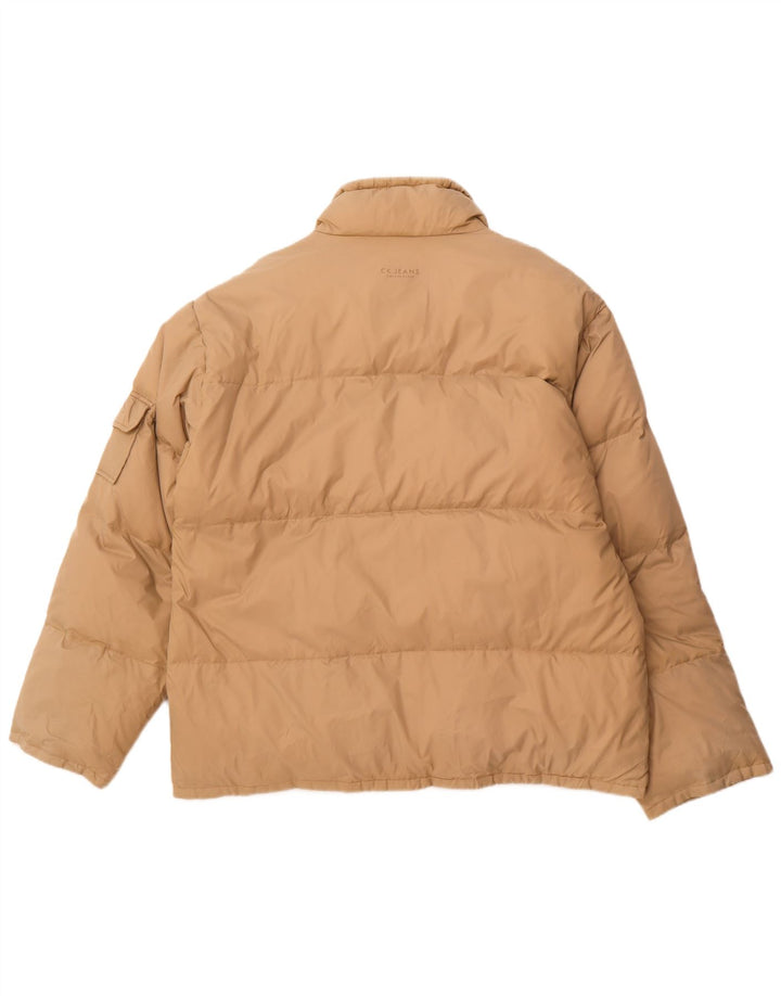 CALVIN KLEIN JEANS Mens Padded Jacket UK 42 XL Beige