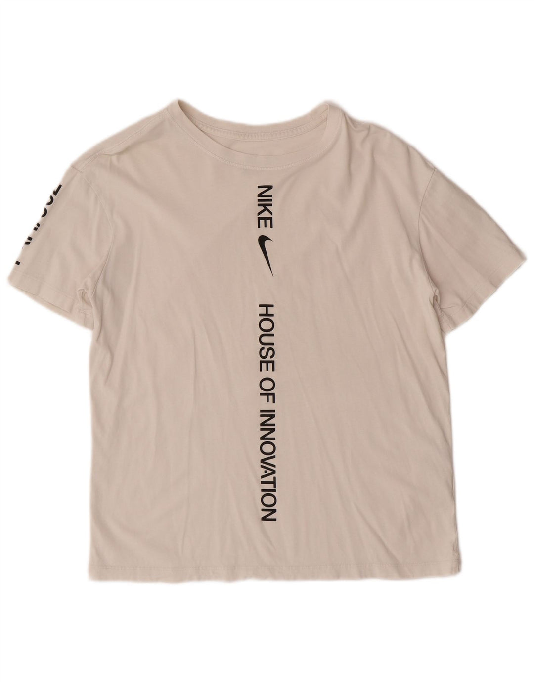 NIKE Mens Graphic T-Shirt Top Small White Cotton