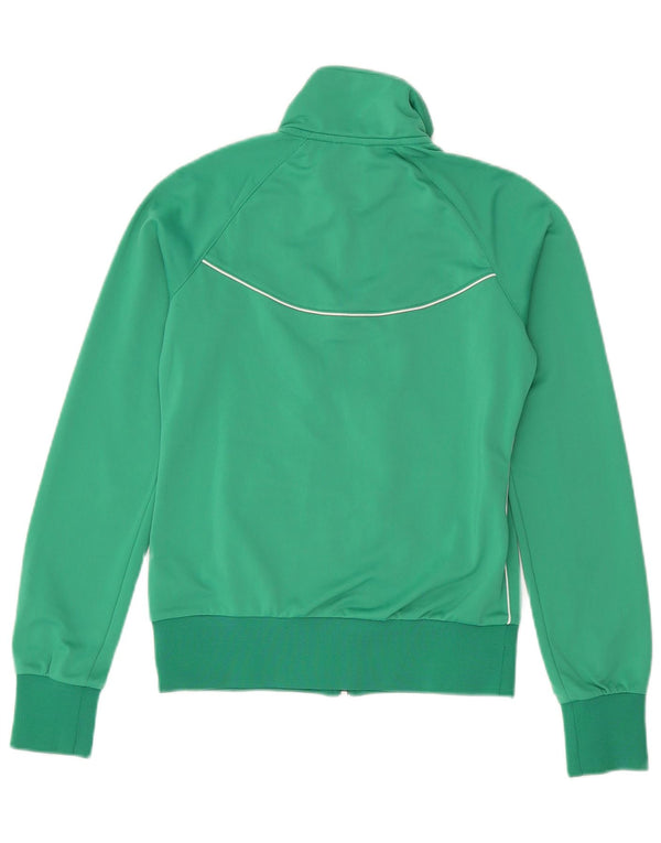 Nike Womens Tracksuit Top Jacket UK 8/10 Small Green Polyester