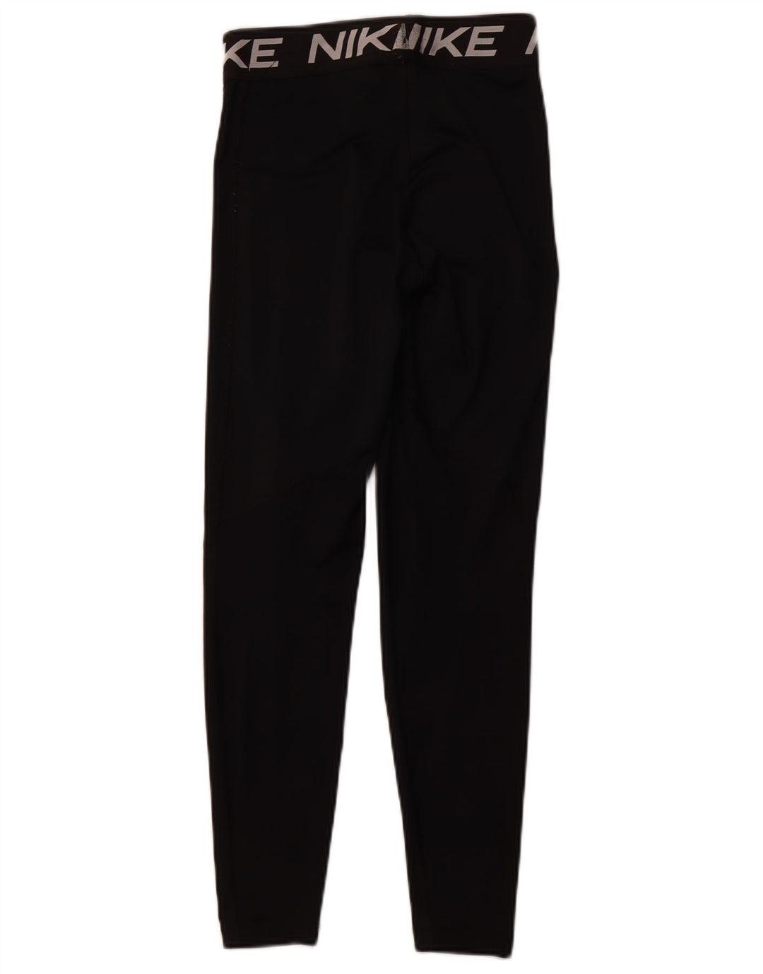 NIKE Womens Dri Fit Graphic Leggings UK 8 Small Black Polyester