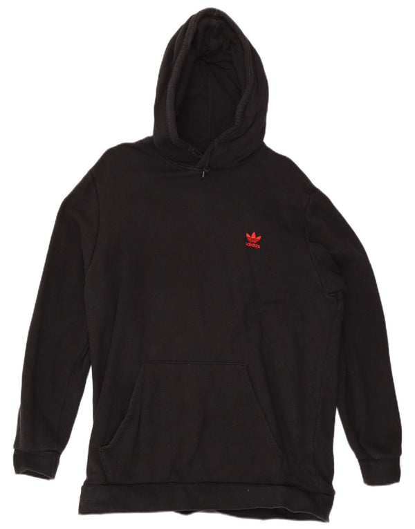 ADIDAS Mens Hoodie Jumper XL Black Cotton