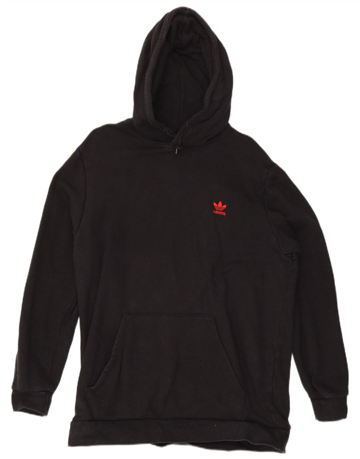 ADIDAS Mens Hoodie Jumper XL Black Cotton