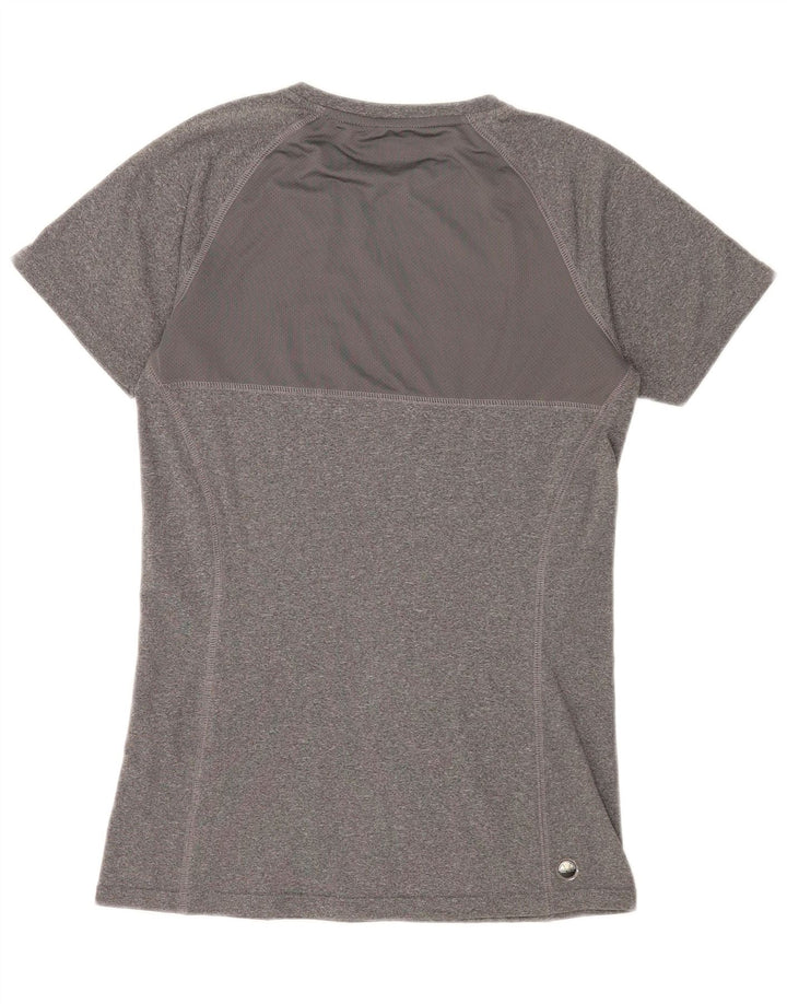 Ellesse Womens Graphic T-Shirt Top UK 12 Medium  Grey Polyester