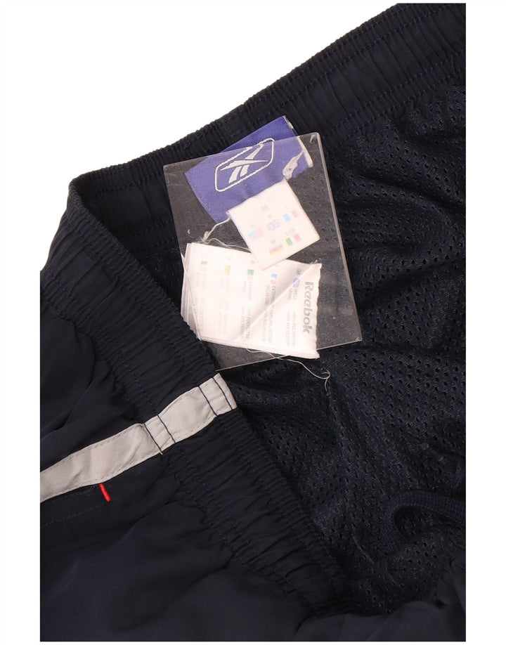 Reebok Mens Bermuda Sport Shorts Medium Navy Blue Polyester