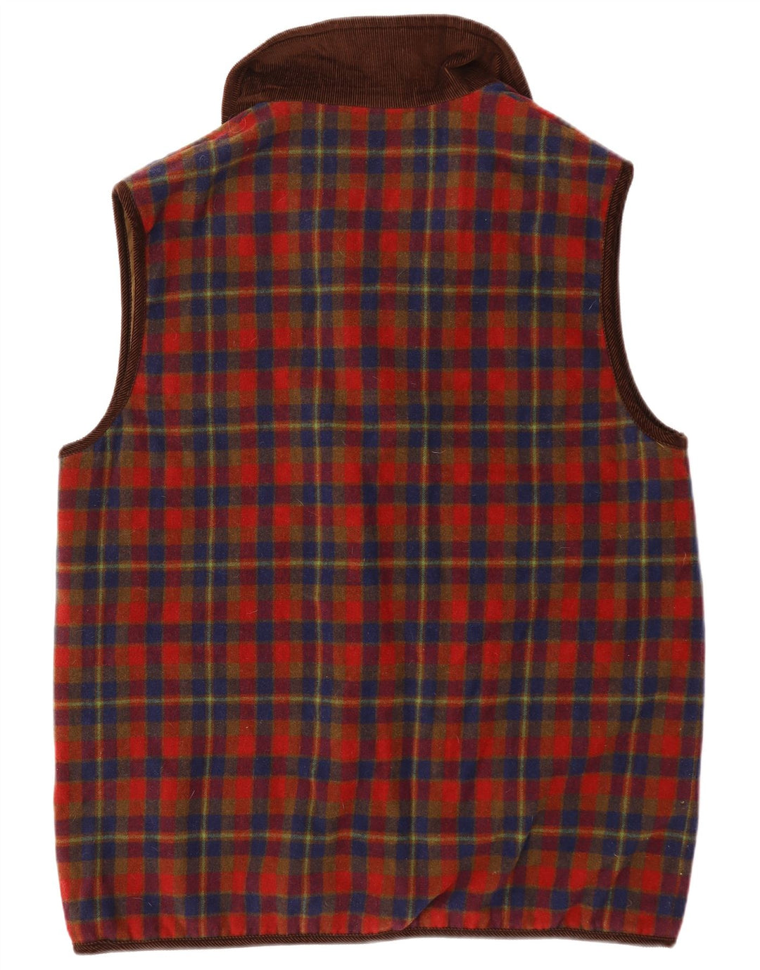 Ulla Popken Womens Reversible Gilet UK 20 2XL Brown Wool