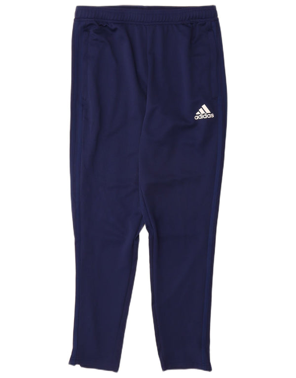 Adidas Mens Climacool Tracksuit Trousers Medium Navy Blue Polyester