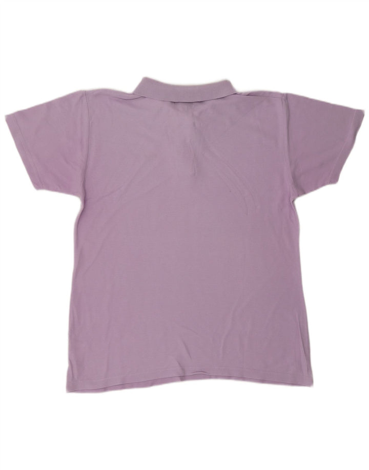 FILA Mens Polo Shirt IT 50 Medium Purple Cotton