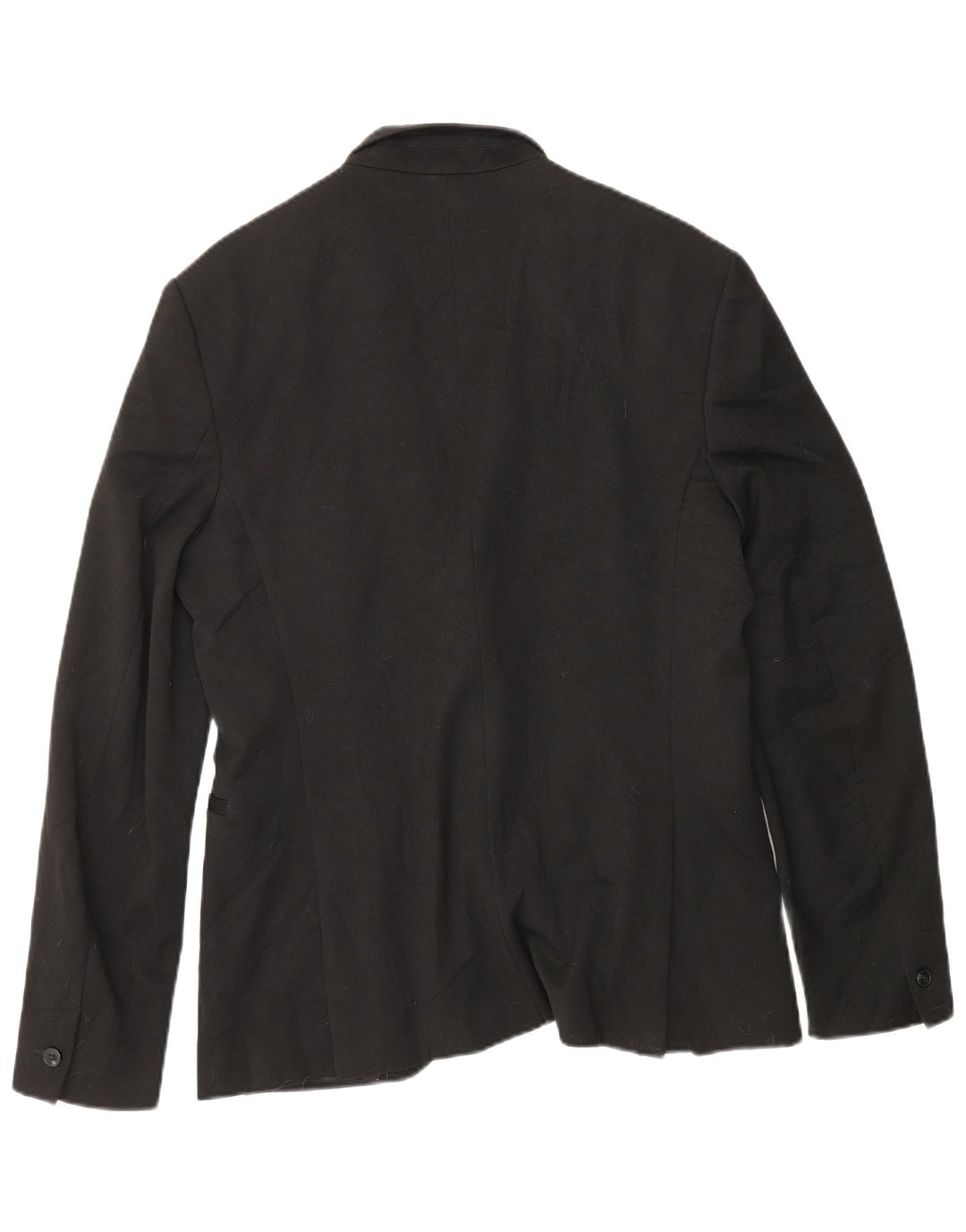 ZARA Mens 1 Button Blazer Jacket EU 48 Medium Black Polyester